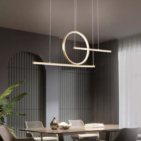 Lampada a sospensione LED minimalista nordica L90 × A30 cm 40W 3200 lm