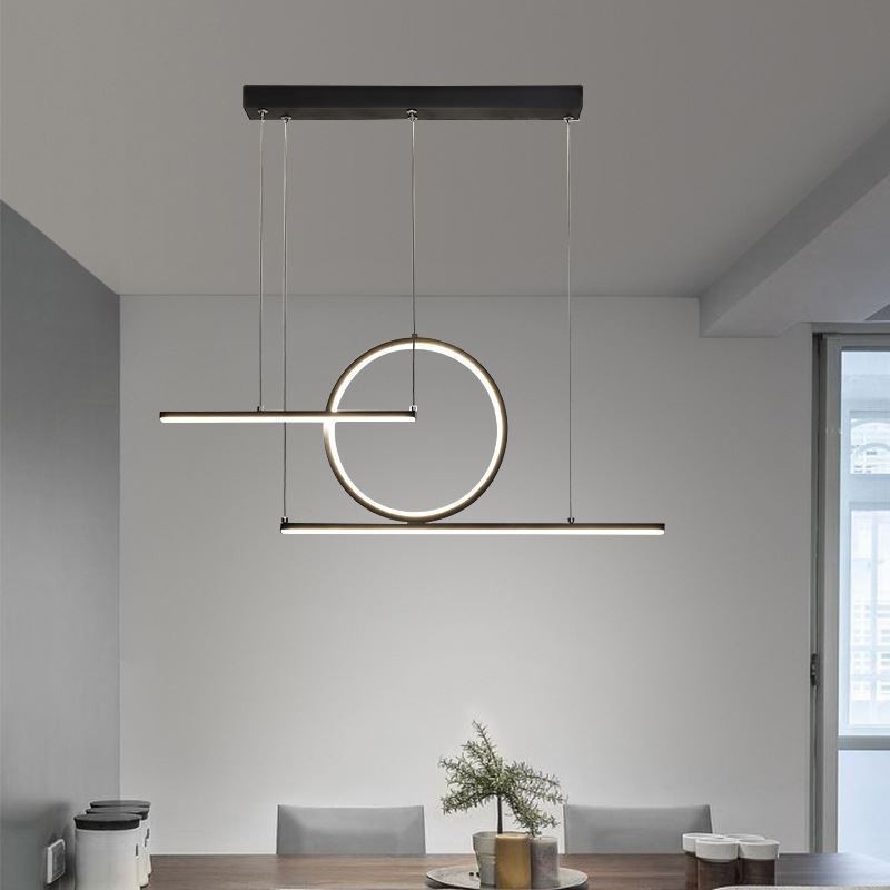 Lampada a sospensione LED minimalista nordica L90 × A30 cm 40W 3200 lm