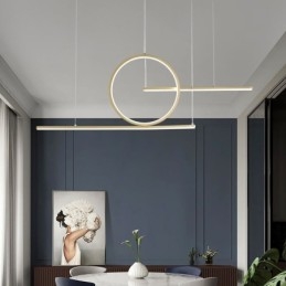 Lampada a sospensione LED minimalista nordica L90 × A30 cm 40W 3200 lm