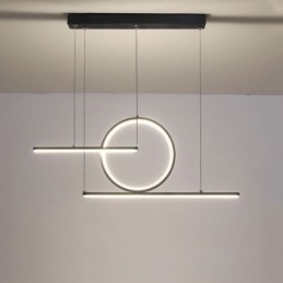 Lampada a sospensione LED minimalista nordica L90 × A30 cm 40W 3200 lm