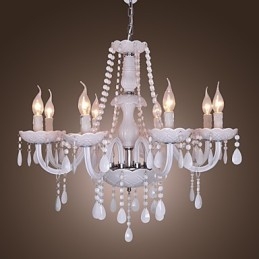 Lampadario in cristallo bianco Rustic Lodge Crystal