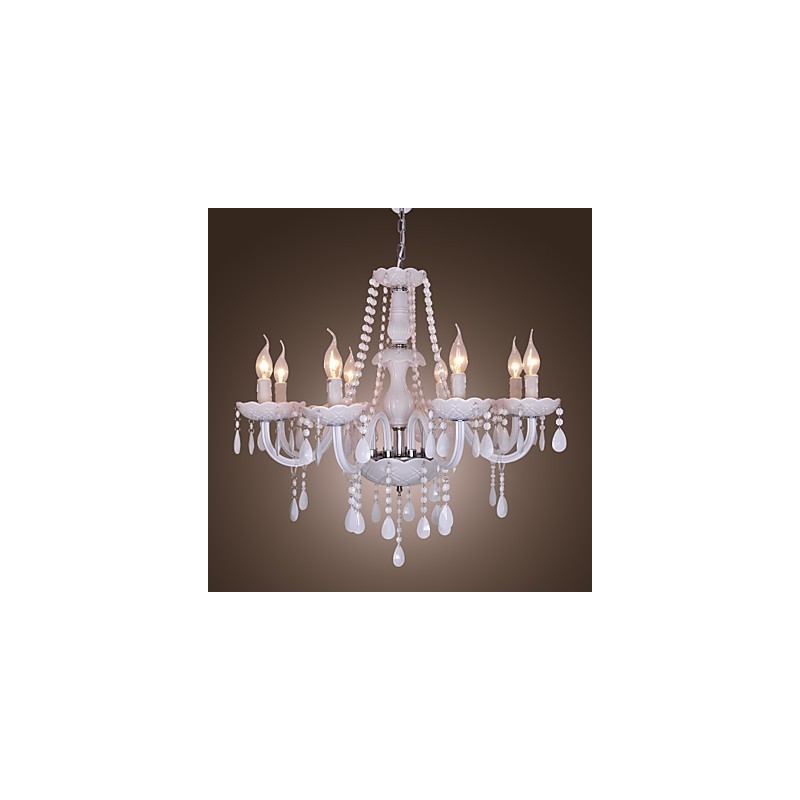 Lampadario in cristallo bianco Rustic Lodge Crystal