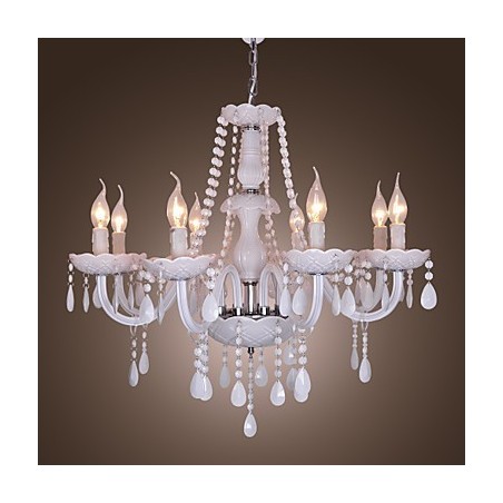 Lampadario in cristallo bianco Rustic Lodge Crystal