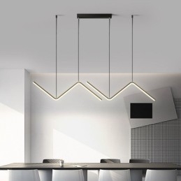Lampada a sospensione LED minimalista nordica 24W L90 × A24 cm