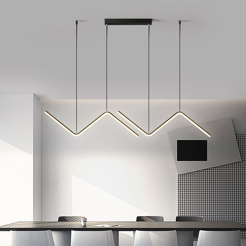 Lampada a sospensione LED minimalista nordica 24W L90 × A24 cm