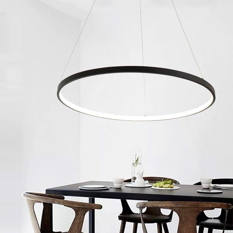 Lampada a sospensione LED circolare in acrilico, dimmerabile, Tuya, 40 cm/60 cm