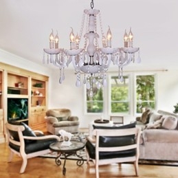 Lampadario in cristallo bianco Rustic Lodge Crystal