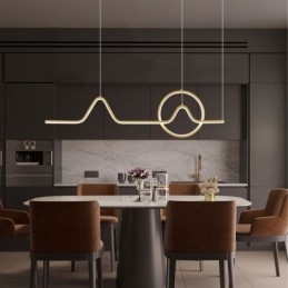 Lampada a sospensione LED minimalista 52 W L90 x A30 cm