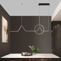 Lampada a sospensione LED minimalista 52 W L90 x A30 cm