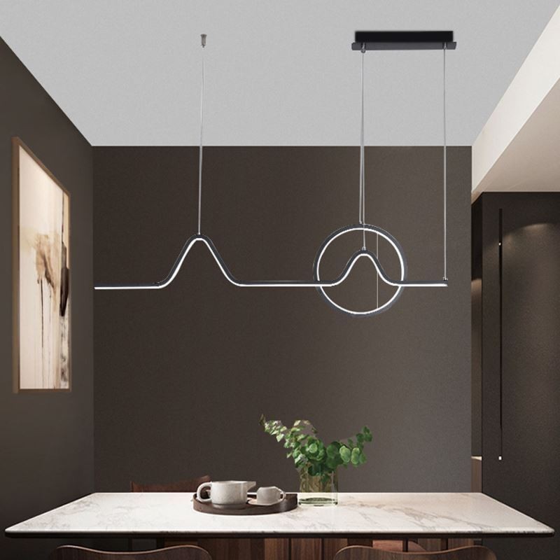 Lampada a sospensione LED minimalista 52 W L90 x A30 cm