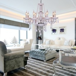 Lampadario in cristallo bianco Rustic Lodge Crystal