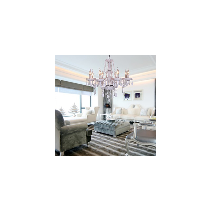 Lampadario in cristallo bianco Rustic Lodge Crystal