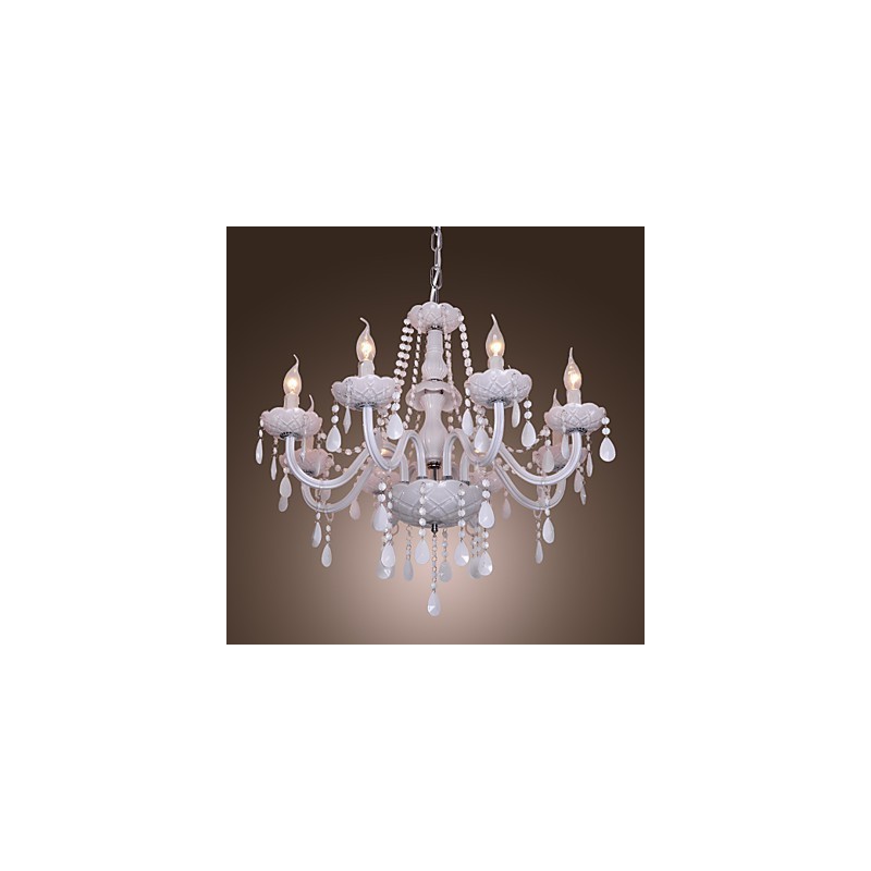 Lampadario in cristallo bianco Rustic Lodge Crystal