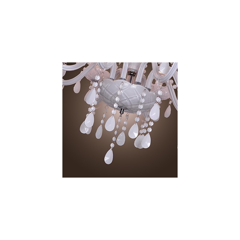 Lampadario in cristallo bianco Rustic Lodge Crystal