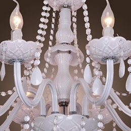 Lampadario in cristallo bianco Rustic Lodge Crystal