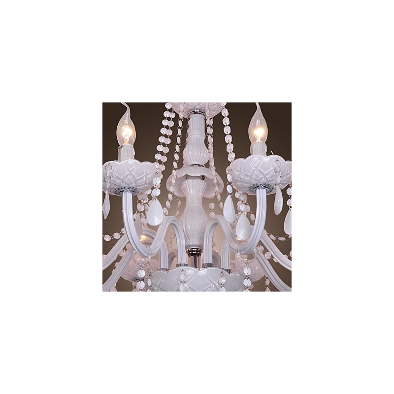 Lampadario in cristallo bianco Rustic Lodge Crystal