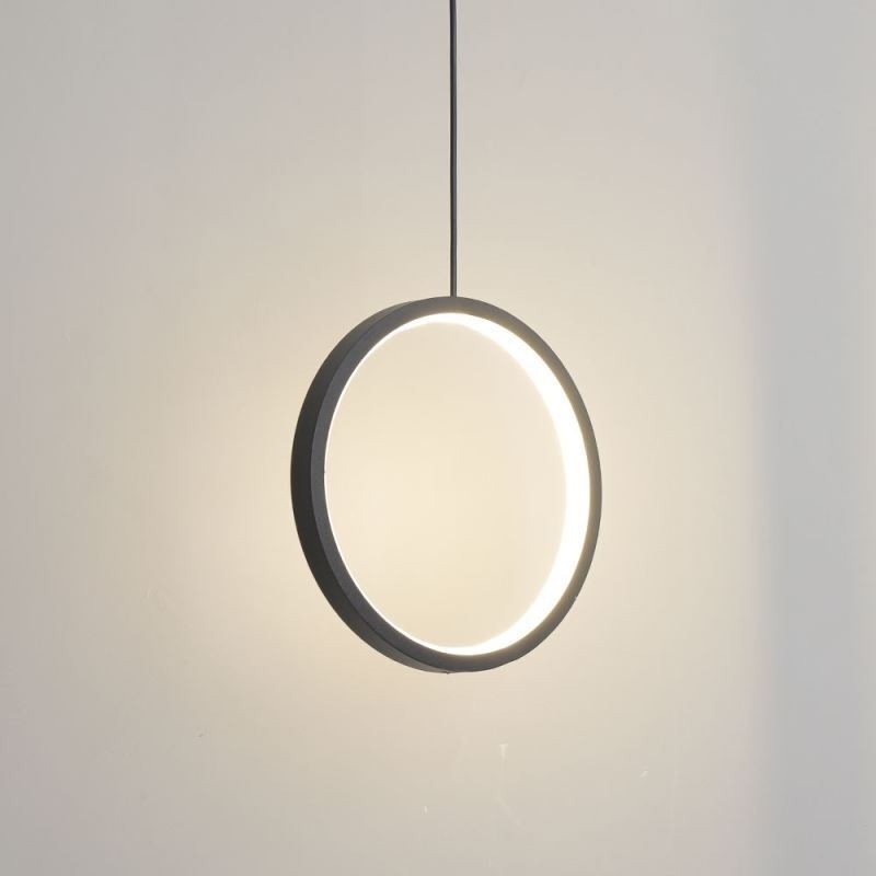Lampada a sospensione ad anello minimalista con LED, dimmerabile, 3000-6000 K, 10W/15W/20W