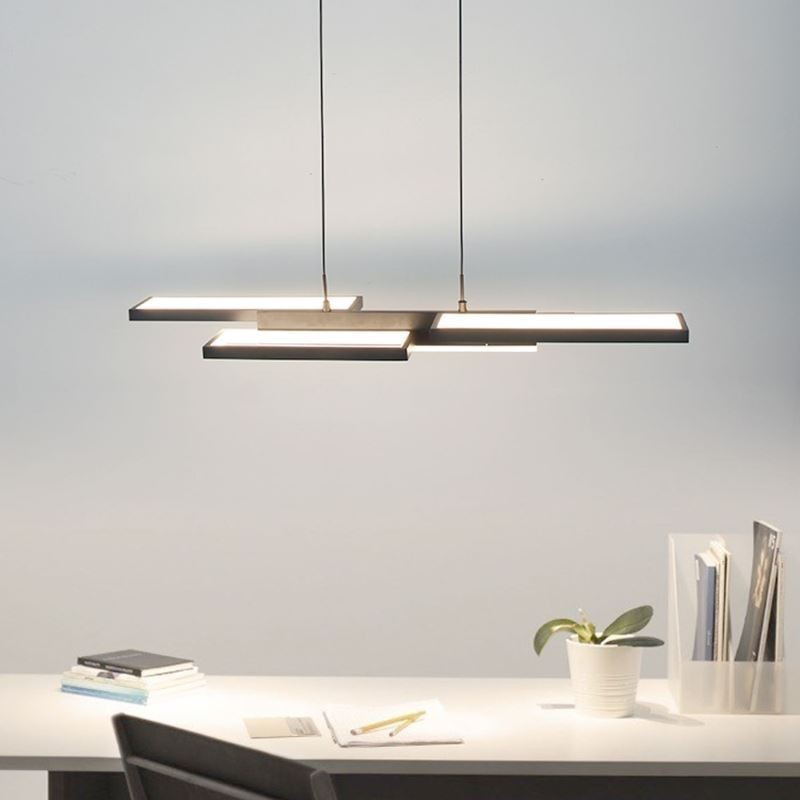 Lampada a sospensione LED moderna orizzontale 5 luci 40W/50W