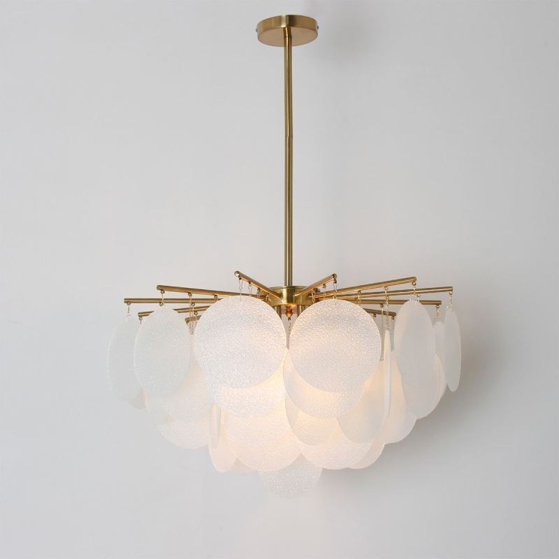 Lampada a sospensione moderna a 6 luci in vetro
