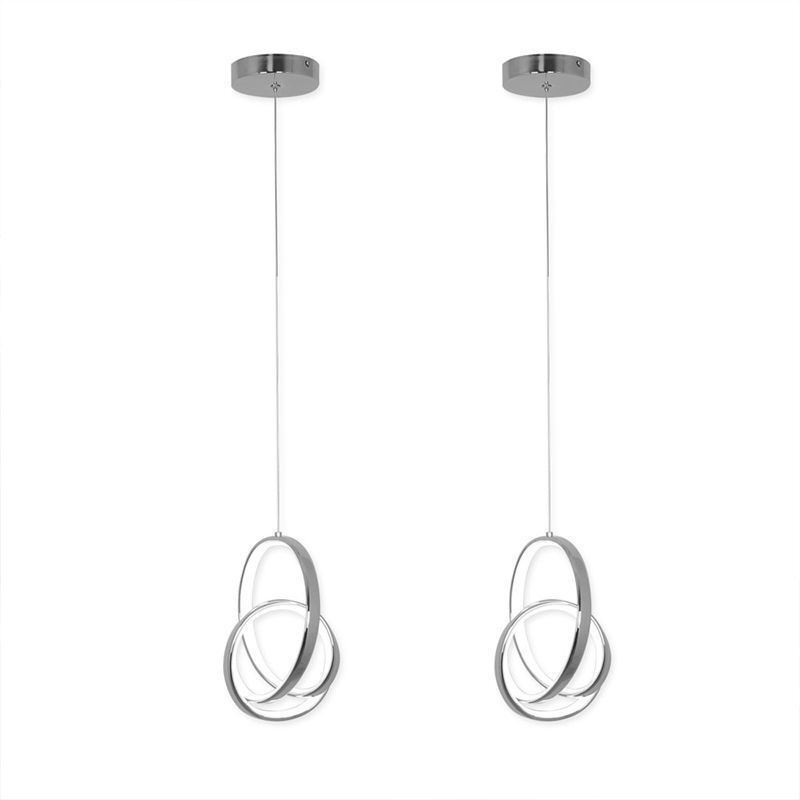 Lampada a sospensione LED ad anello irregolare 10W 18×23 cm