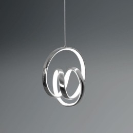 Lampada a sospensione LED ad anello irregolare 10W 18×23 cm