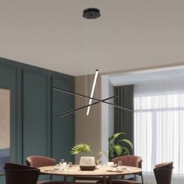 Lampada a sospensione lineare a LED moderna 3/6 luci 30W/60W regolabile