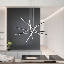 Lampada a sospensione lineare a LED moderna 3/6 luci 30W/60W regolabile