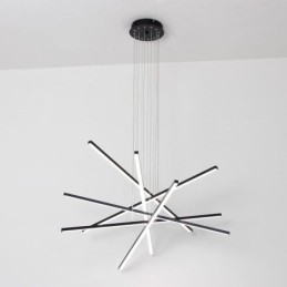 Lampada a sospensione lineare a LED moderna 3/6 luci 30W/60W regolabile