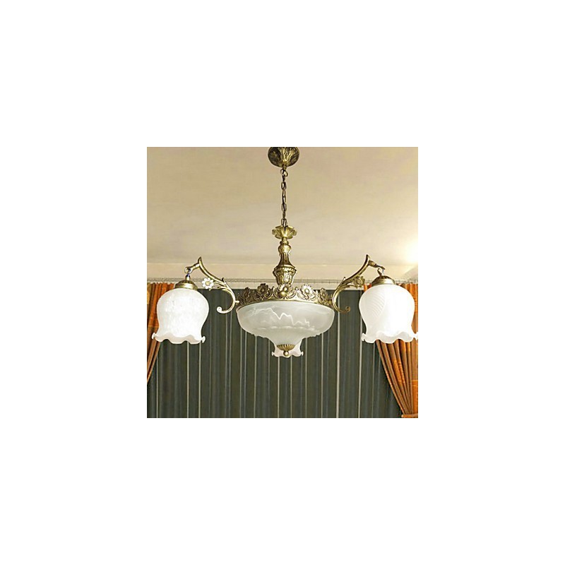 Lampadario classico tradizionale dipinto a candela, 1 livello, E26/E27