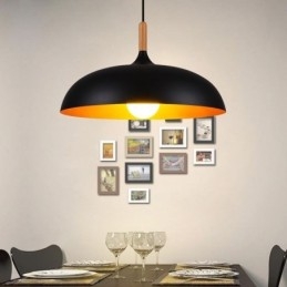 Lampada a sospensione moderna minimalista nera e bianca