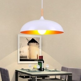 Lampada a sospensione moderna minimalista nera e bianca