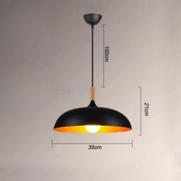 Lampada a sospensione moderna minimalista nera e bianca