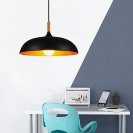 Lampada a sospensione moderna minimalista nera e bianca