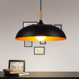 Lampada a sospensione moderna minimalista nera e bianca
