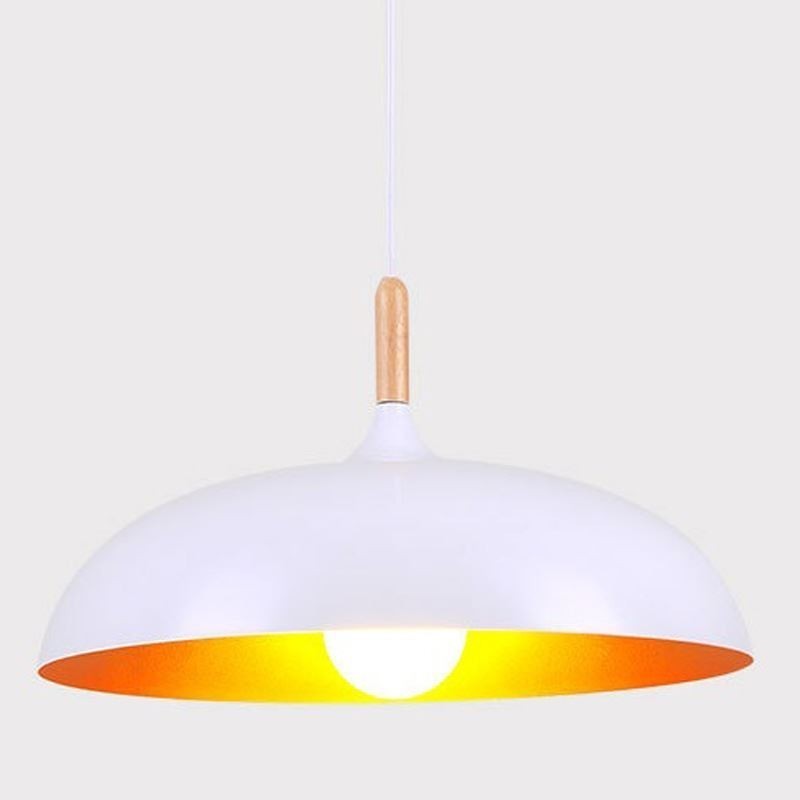 Lampada a sospensione moderna minimalista nera e bianca
