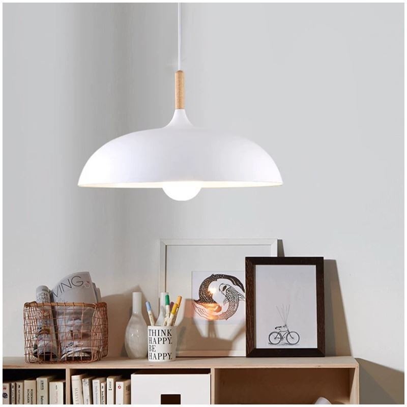 Lampada a sospensione moderna Macaron colorata in alluminio E26/E27 35x35x21 cm