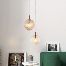 Lampada a sospensione globo in vetro decorativa nordica
