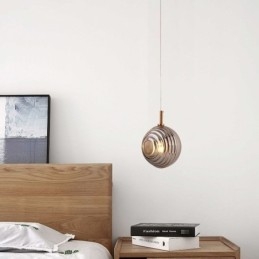 Lampada a sospensione globo in vetro decorativa nordica