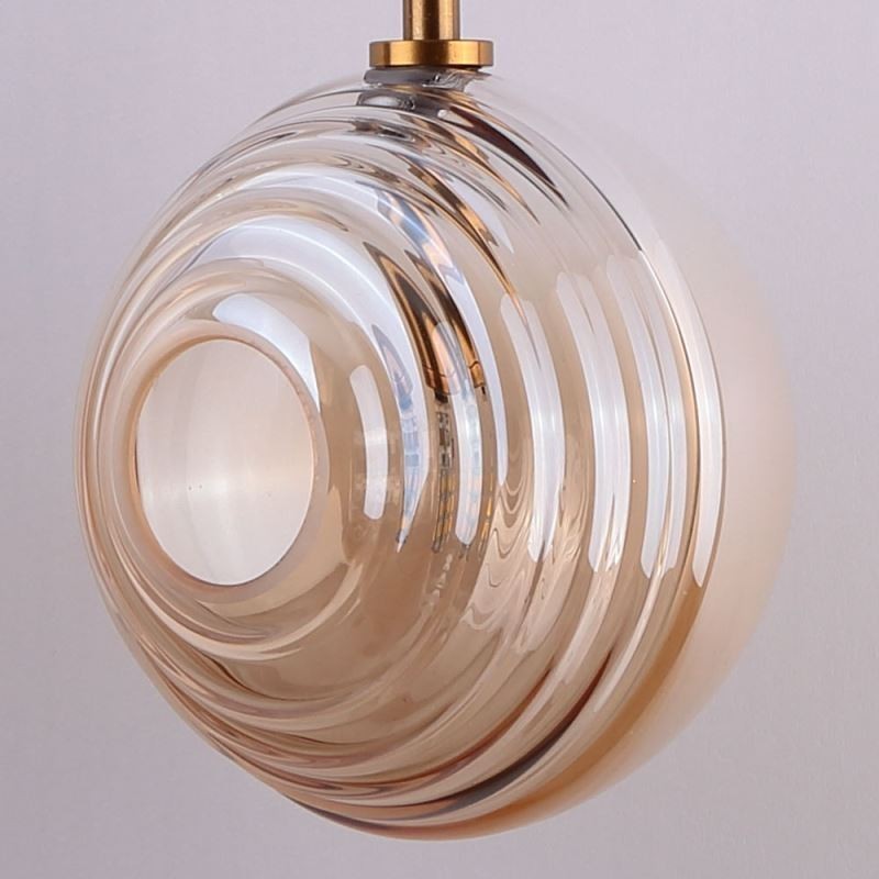 Lampada a sospensione globo in vetro decorativa nordica