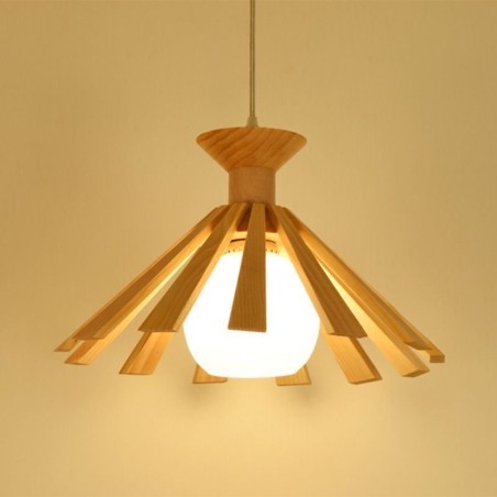 Lampada a sospensione in legno semplice moderna E26/E27 1 luce