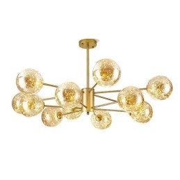 Lampada a sospensione LED Magic Bean Gypsophila stile nordico con sfere in vetro