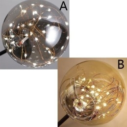 Lampada a sospensione LED Magic Bean Gypsophila stile nordico con sfere in vetro