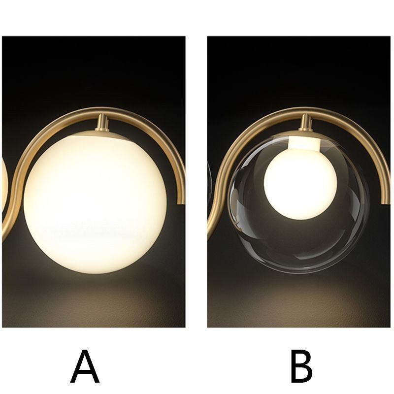 Lampada a sospensione moderna a globo in vetro