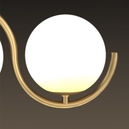Lampada a sospensione moderna a globo in vetro