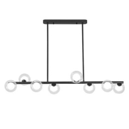 Lampadario a sospensione LED in vetro a globo orizzontale, 6/8 luci