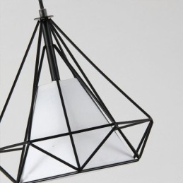 Lampada a sospensione a diamante moderna minimalista 3 luci E26/E27