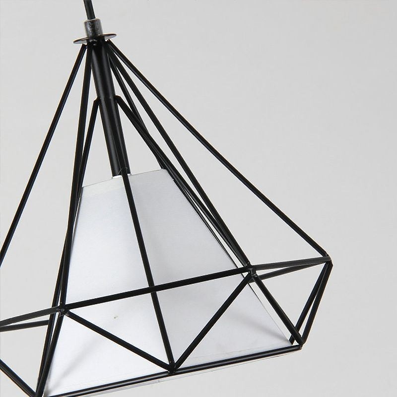 Lampada a sospensione a diamante moderna minimalista 3 luci E26/E27