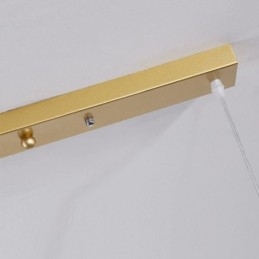 Lampada a sospensione nordica minimalista a ramo 4 luci in vetro 83x30 cm