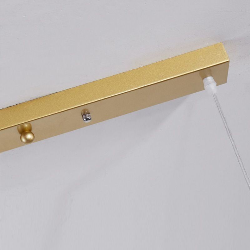 Lampada a sospensione nordica minimalista a ramo 4 luci in vetro 83x30 cm
