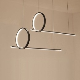 Lampada a sospensione LED minimalista nordica 4 luci 72W L110 x A25 cm
